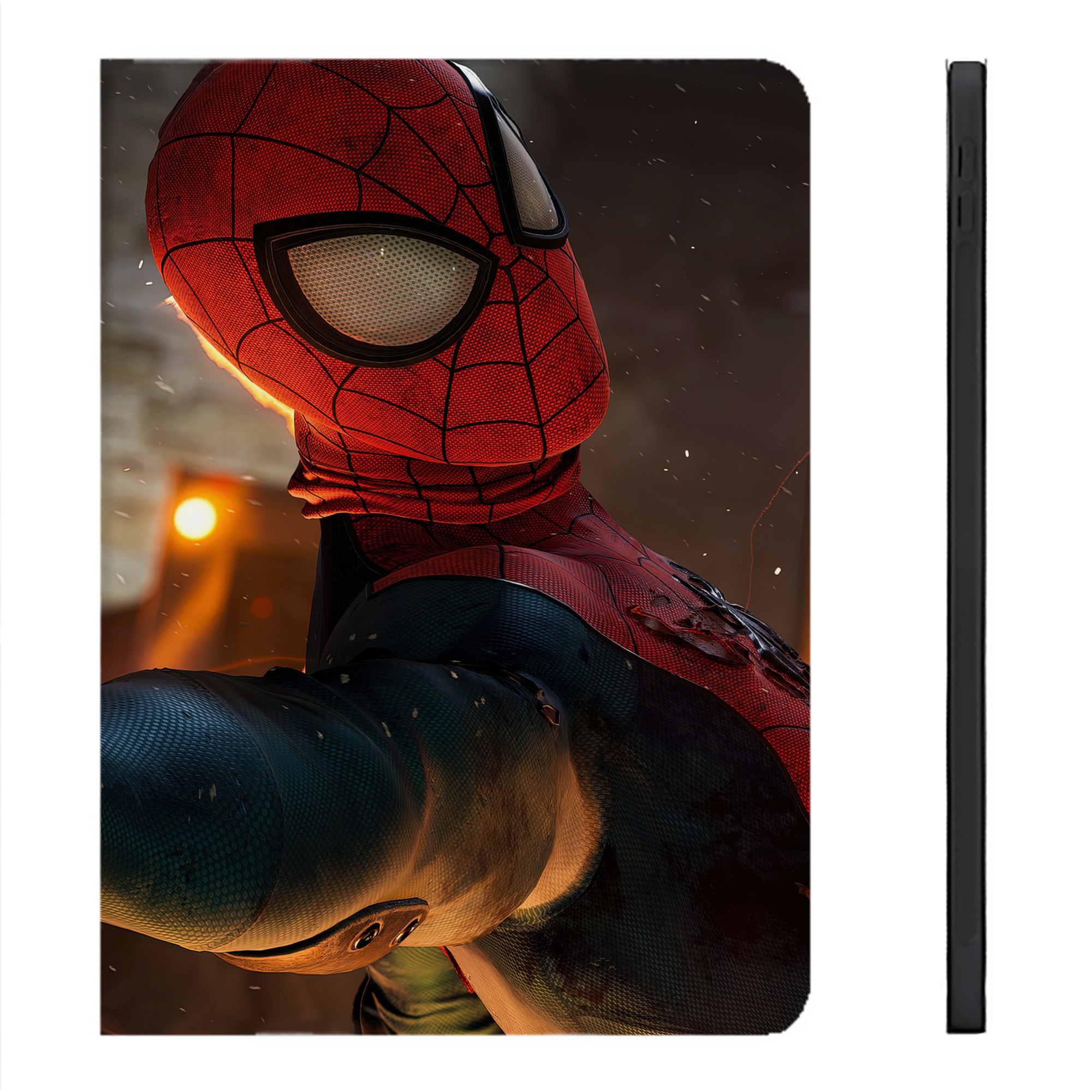 （画像用） Spider Man スパイダーマン IPadケース ペンホルダー付き ブックスタイルデザイン